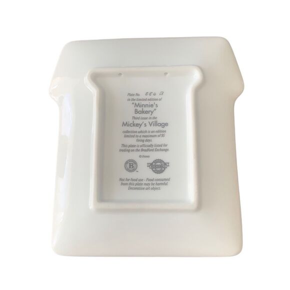 Vintage Disney Retired Minnie’s Bakery Mickey’s Village House Plaque - Picture 4 of 6